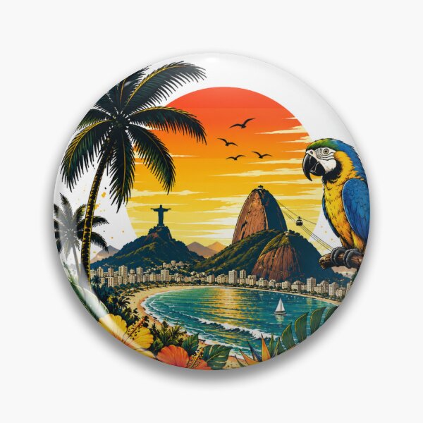Item preview, Rio Sunset – Tropical Brazil Paradise | Premium Travel Design designed and sold by oatsupspace.