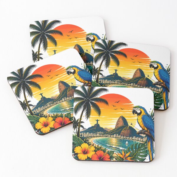 Item preview, Rio Sunset – Tropical Brazil Paradise | Premium Travel Design designed and sold by oatsupspace.
