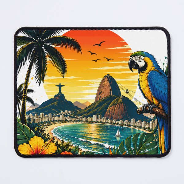 Item preview, Rio Sunset – Tropical Brazil Paradise | Premium Travel Design designed and sold by oatsupspace.