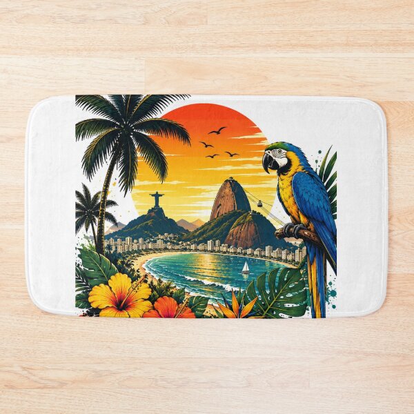 Item preview, Rio Sunset – Tropical Brazil Paradise | Premium Travel Design designed and sold by oatsupspace.
