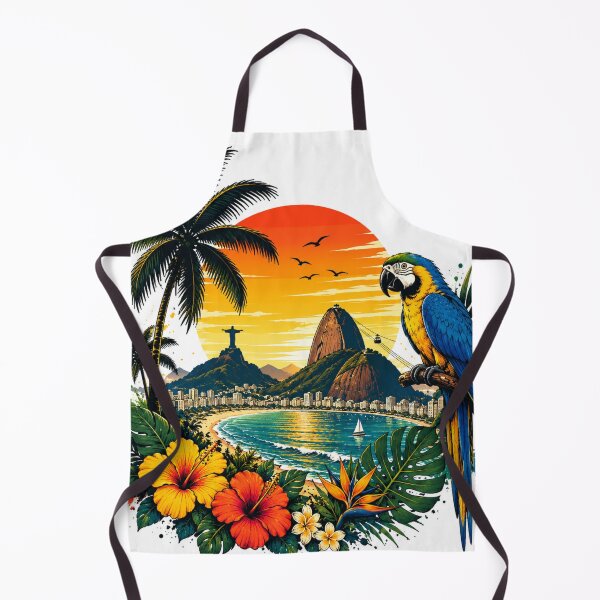 Item preview, Rio Sunset – Tropical Brazil Paradise | Premium Travel Design designed and sold by oatsupspace.