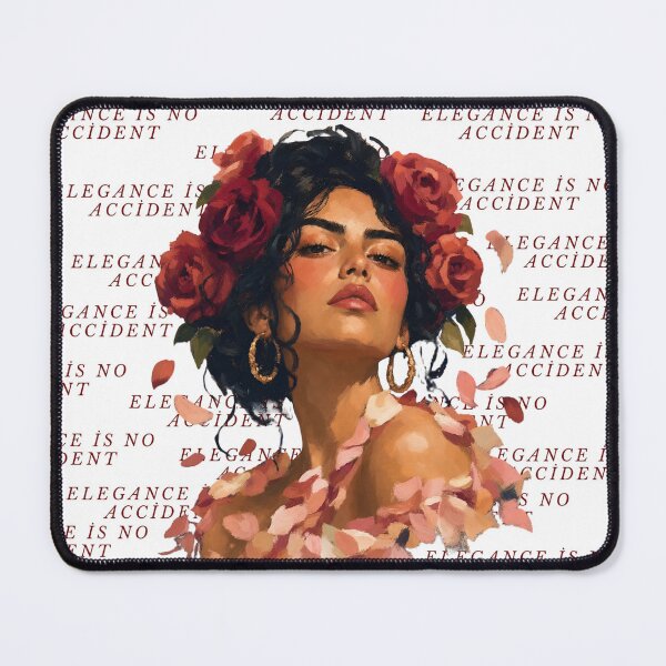 Item preview, Elegance Is No Accident Red Rose Oil Painting Girl Art designed and sold by busesplace.