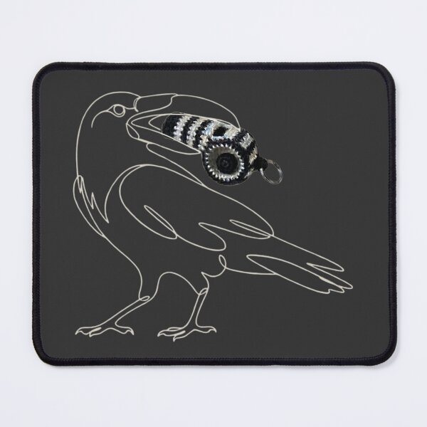 Item preview, Crow Referee with Crochet Whistle – Dark Apparel Edition designed and sold by knitcorner26.