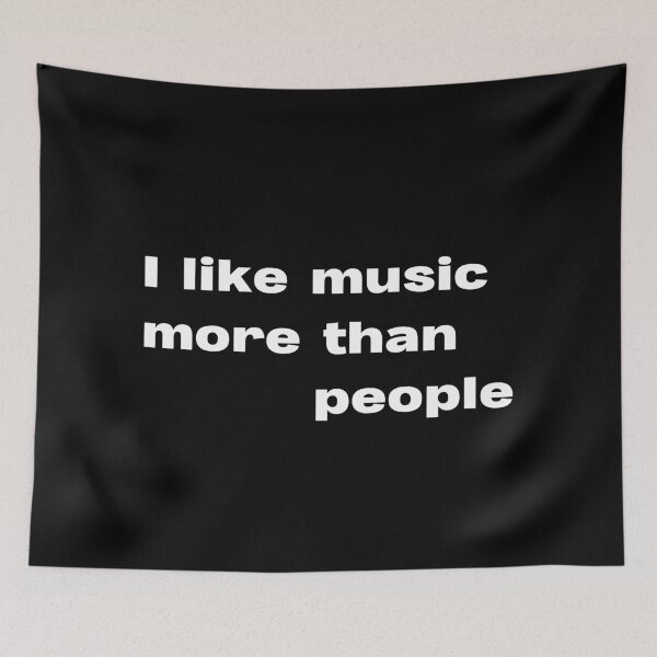 Item preview, I like music more than people designed and sold by lexthelord.