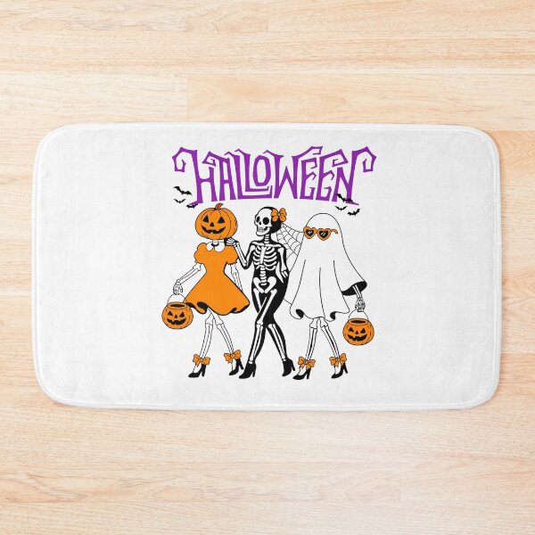 Item preview, Cute Halloween Skeleton Ghost Pumpkin Friends designed and sold by     Sela Art .