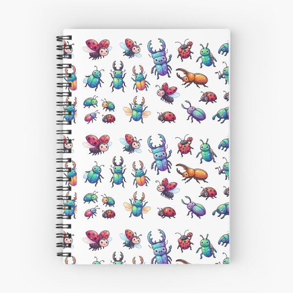 Item preview, Colorful Cartoon Beetles & Ladybugs designed and sold by yanderedev.
