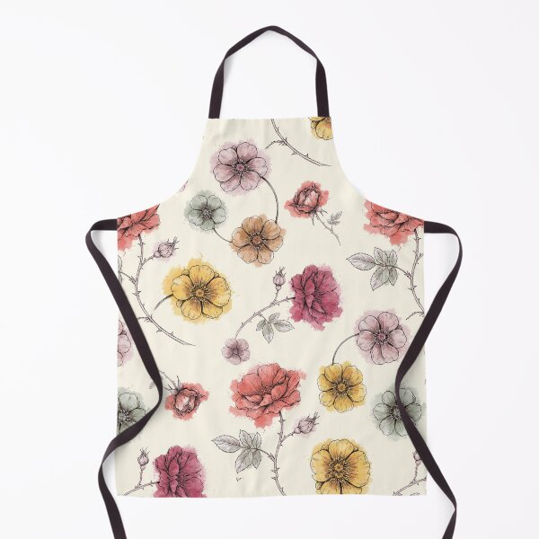 Item preview, Watercolor Wild Rose Botanical Pattern designed and sold by NuvoraNest.