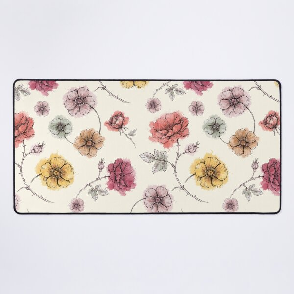 Item preview, Watercolor Wild Rose Botanical Pattern designed and sold by NuvoraNest.