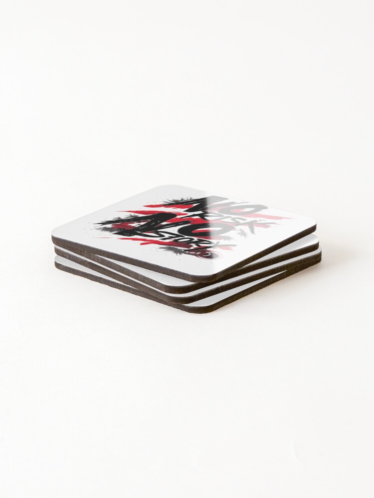 Thumbnail 4 of 5, Coasters (Set of 4), No Risk No Story — Graffiti Splash Tee designed and sold by RdzDesign.