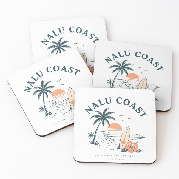 Item preview, Surf More Worry Less | Tropical Sunset Surf Design designed and sold by Nalu Coast.