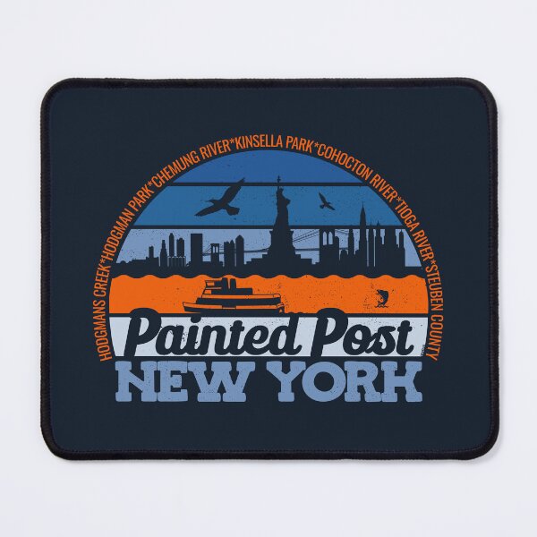 Item preview, Painted Post New York Sunset Retro Vintage Local Pride Logo designed and sold by CRHPOD20.