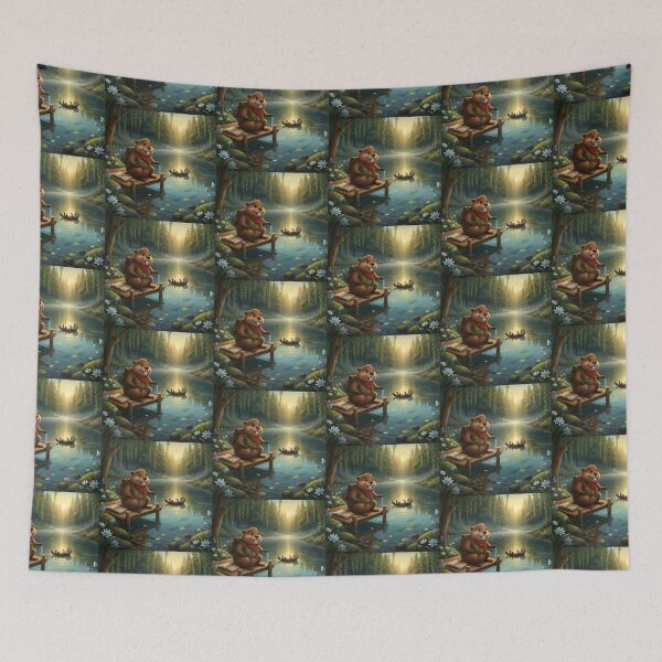 Item preview, Happy Beaver Adventures – Reflections on Whispering River designed and sold by Clothes With Smiling Animals Walt Gral.