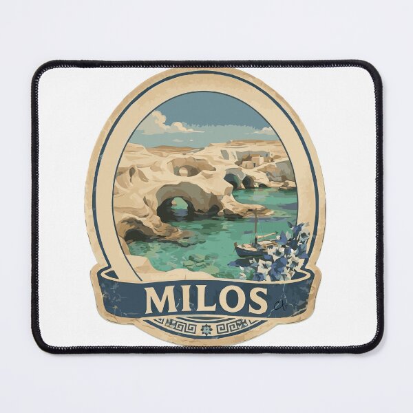 Item preview, Vintage Milos Sarakiniko Beach & Volcanic Cliffs Travel designed and sold by CharaFei.Art.