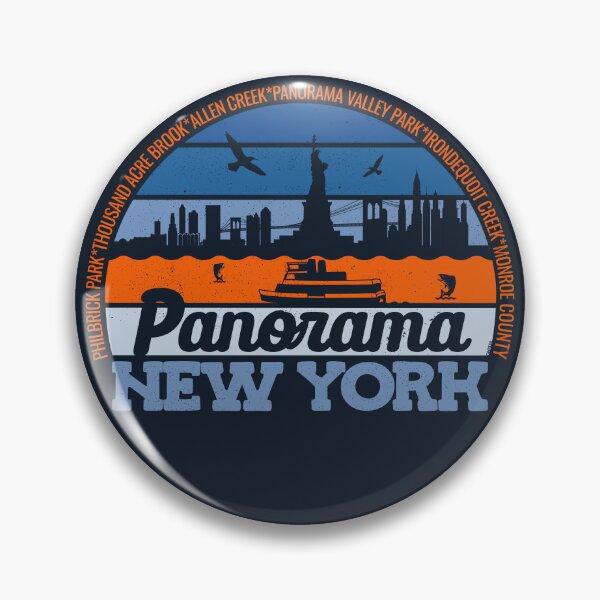 Item preview, Panorama New York Sunset Retro Vintage Local Pride Logo designed and sold by CRHPOD20.