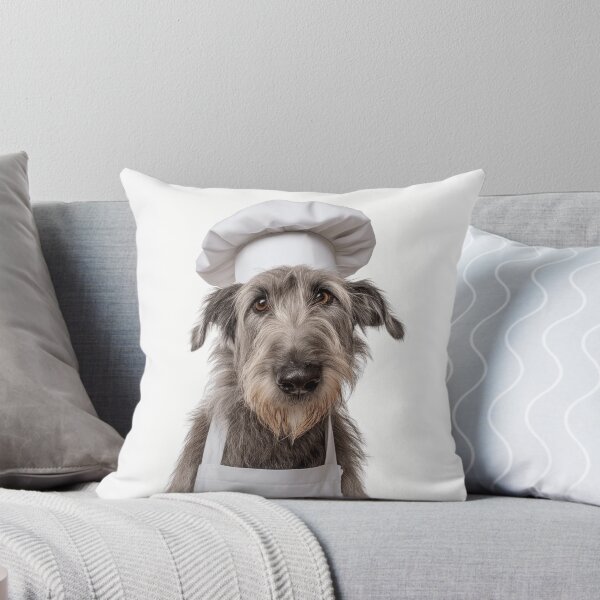 Artikelvorschau, Lustiger Irischer Wolfshund als Koch – realistische Tierkochkunst entworfen und verkauft von LazyOwlStore.