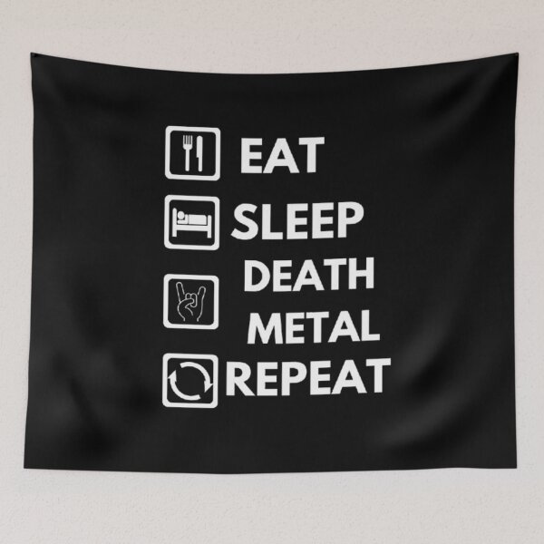 Item preview, Eat sleep death metal repeat essential tshirt. designed and sold by JonHenr.