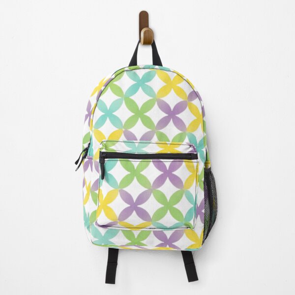 Item preview, Geometric Water-Colored Pattern - green, yellow, purple, cyan designed and sold by AndysTeeShop.