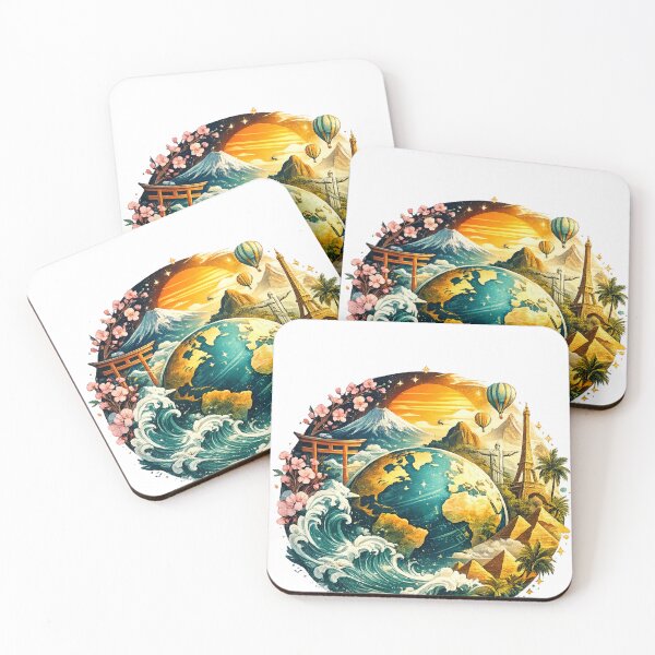 Item preview, Around the World – Travel & Culture Art | Premium Globe Design designed and sold by oatsupspace.
