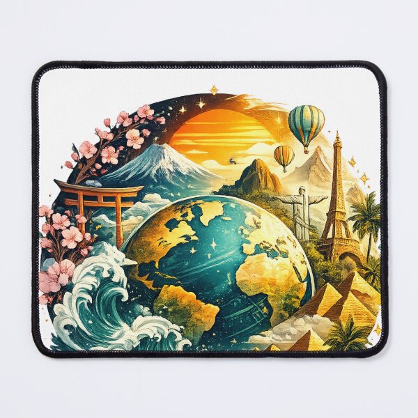 Item preview, Around the World – Travel & Culture Art | Premium Globe Design designed and sold by oatsupspace.