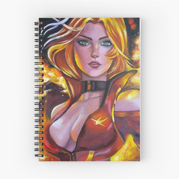 Item preview, Fiery Warrior Princess Oil Portrait designed and sold by VitaMel.