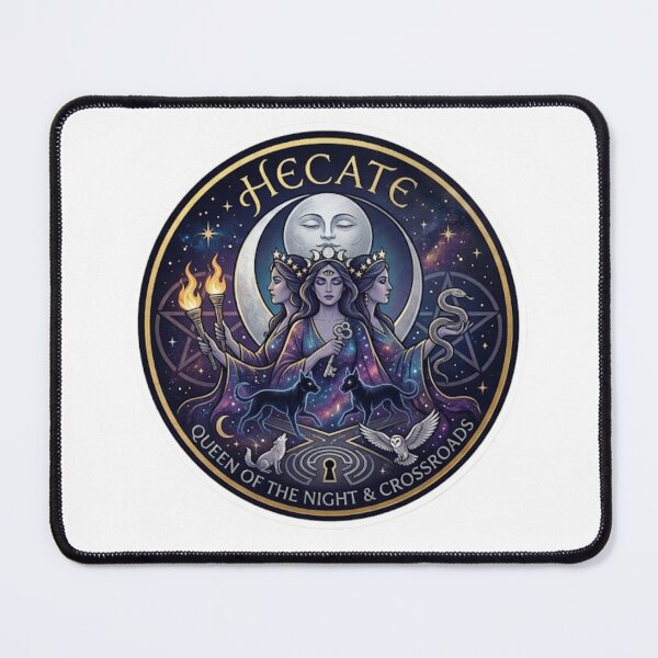 Item preview, Hecate Queen of the Crossroads - Witchy Occult Celestial Art designed and sold by rufusorosen.