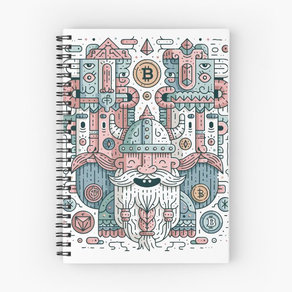 Item preview, Crypto Viking Totem — Bitcoin and ETH Guardians designed and sold by Romgora.