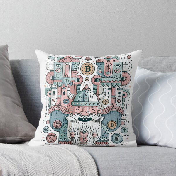 Item preview, Crypto Viking Totem — Bitcoin and ETH Guardians designed and sold by Romgora.