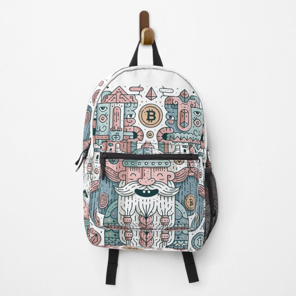 Item preview, Crypto Viking Totem — Bitcoin and ETH Guardians designed and sold by Romgora.