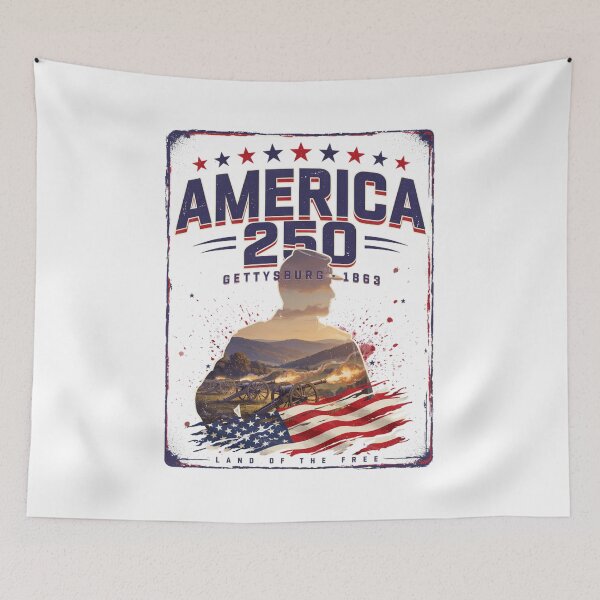 Item preview, America 250 Gettysburg T-Shirt | Civil War Soldier Silhouette Patriotic 1863 Tee v1 designed and sold by DarylWelsh2024.