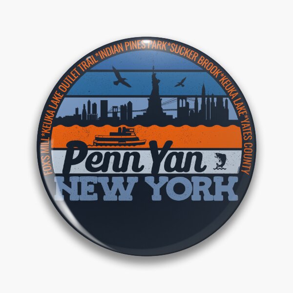 Item preview, Penn Yan New York Sunset Retro Vintage Local Pride Logo designed and sold by CRHPOD20.