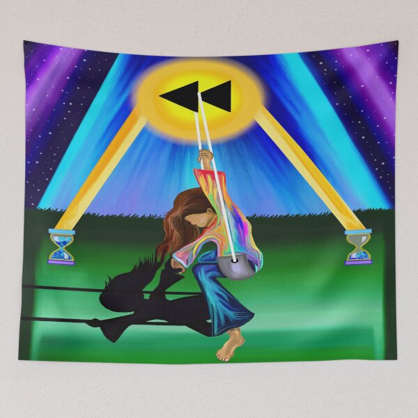 Item preview, Little Girl Swinging Back in Time to Childhood  designed and sold by Deborah Camp.