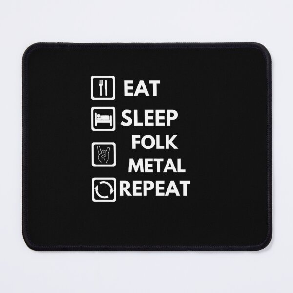 Item preview, Eat sleep Folk metal repeat essential tshirt. designed and sold by JonHenr.