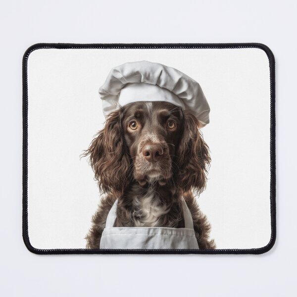 Item preview, Funny Boykin Spaniel Dog Chef Realistic Animal Cooking Humor Art designed and sold by LazyOwlStore.