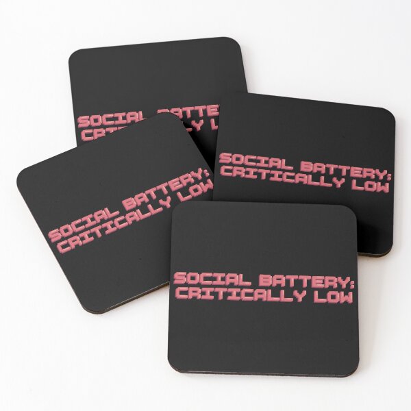 Item preview, Social Battery Critically Low Pixel Gamer Introvert Sticker designed and sold by alexmaushaus.