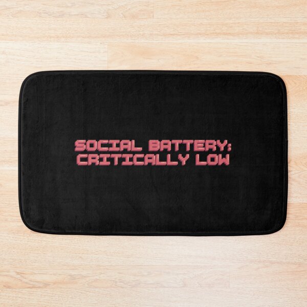 Item preview, Social Battery Critically Low Pixel Gamer Introvert Sticker designed and sold by alexmaushaus.