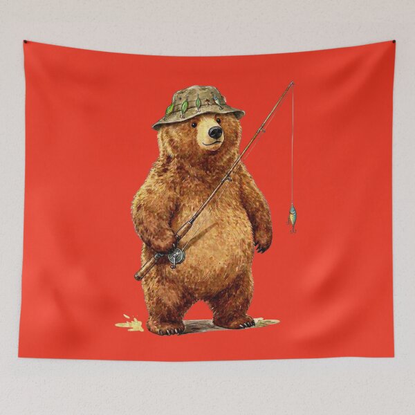 Item preview, Bear Fisherman designed and sold by AMERICANCHEEZ.