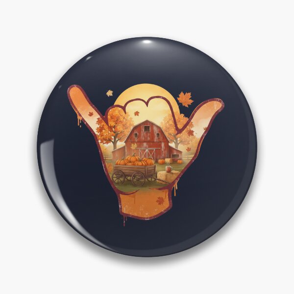 Item preview, USA Shaka Fall Harvest Pumpkin Barn Thanksgiving designed and sold by MythicCotton.