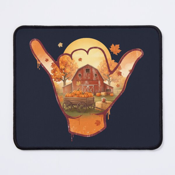 Item preview, USA Shaka Fall Harvest Pumpkin Barn Thanksgiving designed and sold by MythicCotton.