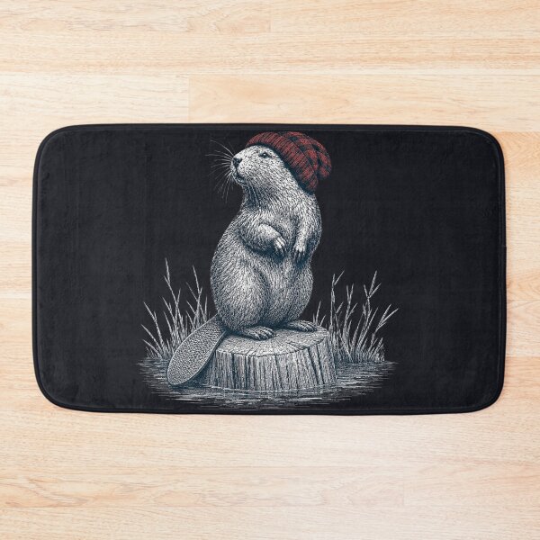 Item preview, Beaver wearing a hat designed and sold by Silvered-Wings.