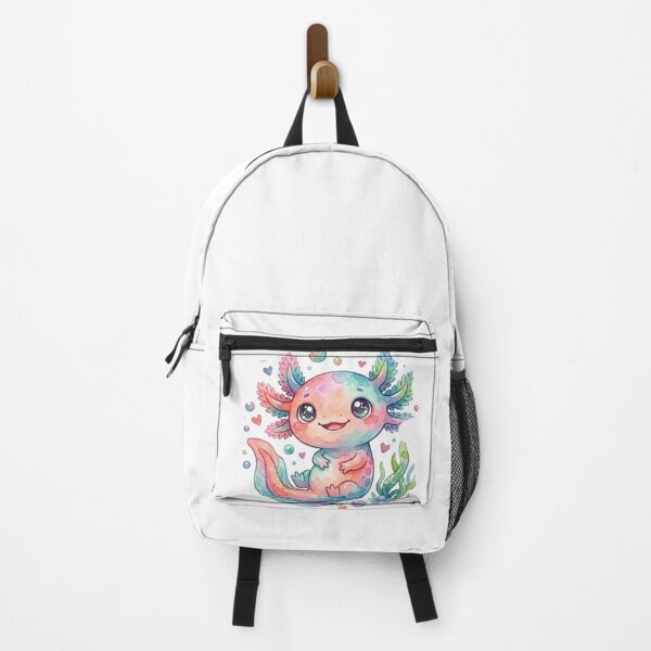 Item preview, Cute Rainbow Watercolor Axolotl - Kawaii Pastel Sticker designed and sold by DreamyBrushArt.