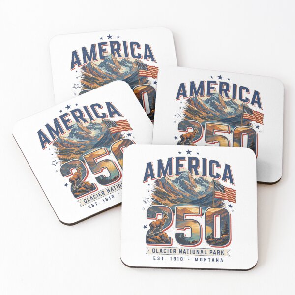 Item preview, America 250 Glacier National Park T-Shirt | Mountain Goat Patriotic 1776-2026 Tee v1 designed and sold by DarylWelsh2024.