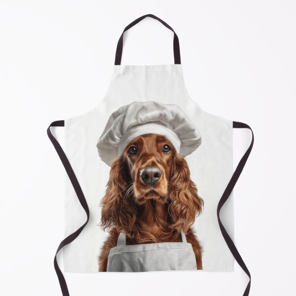 Item preview, Funny Irish Setter Dog Chef Realistic Animal Cooking Humor Art designed and sold by LazyOwlStore.
