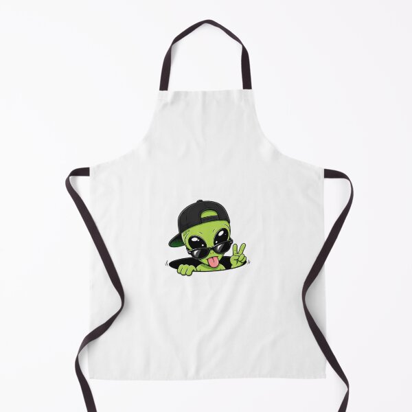 Item preview, Cool Green Alien Peeking Vector - Hip-Hop Alien with Snapback & Sunglasses designed and sold by GrimNest.