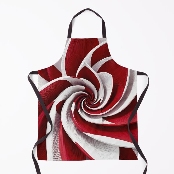 Item preview, Intricate Red and White Swirl designed and sold by Vicky Brago-Mitchell®.