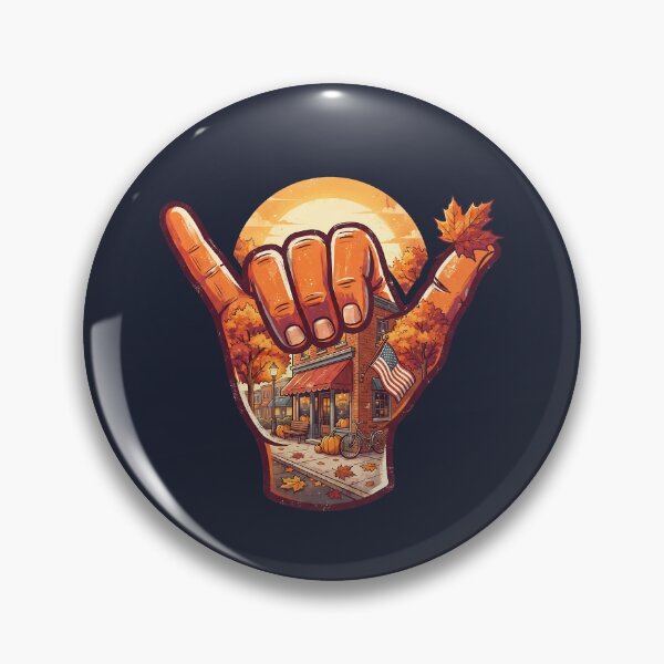 Item preview, USA Shaka Autumn Small Town Thanksgiving Flag designed and sold by MythicCotton.