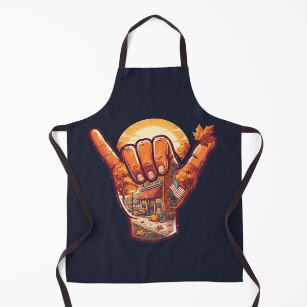 Item preview, USA Shaka Autumn Small Town Thanksgiving Flag designed and sold by MythicCotton.