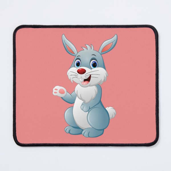 Item preview, Cute Cartoon Grey Bunny Waving designed and sold by SolutionsArt.