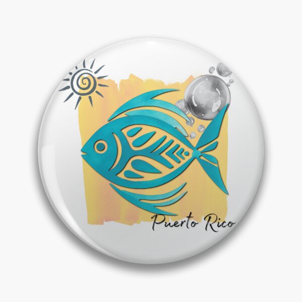 Item preview, Puerto Rico Tropical Fish Watercolor Beach Design designed and sold by DonnaRaine.