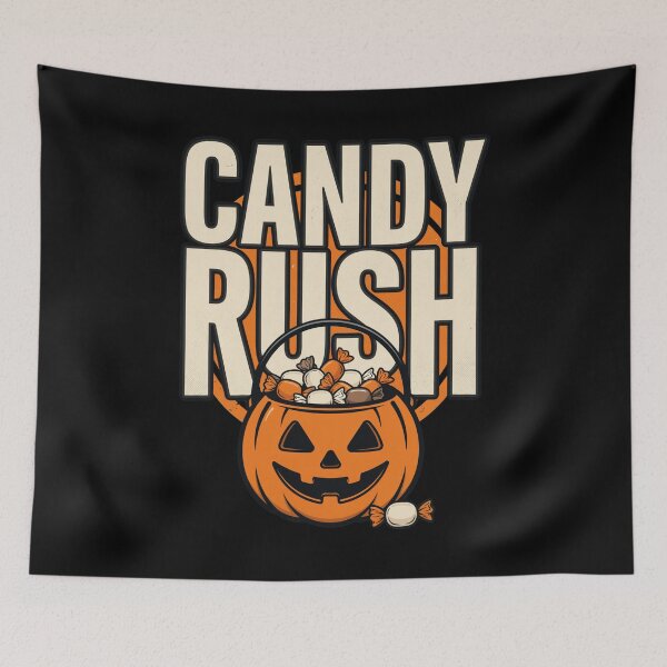 Item preview, Jack-O'-Lantern Candy Bucket – Candy Rush  designed and sold by No Excuses Supply.