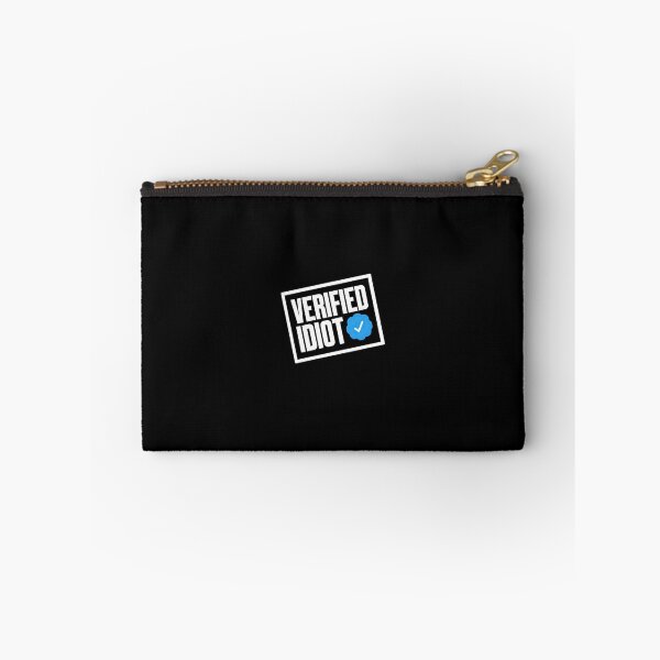 Item preview, Verified Idiot Blue Checkmark Stamp Graphic - Funny Social Media Parody Vector designed and sold by GrimNest.
